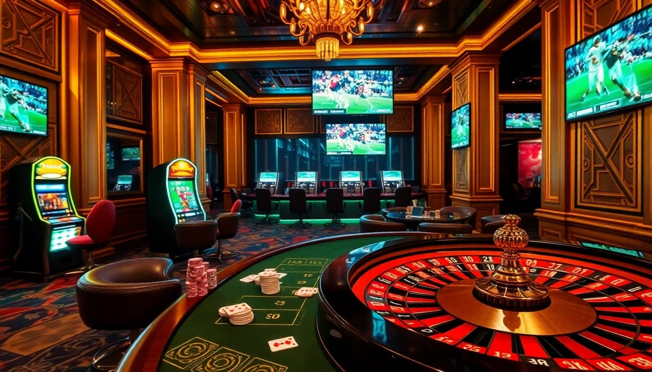 Experience the thrills of 8 XX as players engage with vibrant casino games, including poker and roulette.