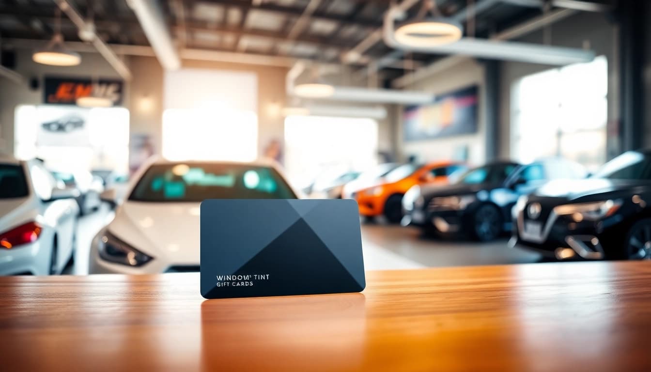 Purchase a window tint gift card as a perfect present for car lovers.