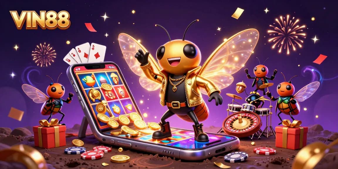 VIN88 delivers an electrifying casino experience with exciting game elements and vibrant characters.