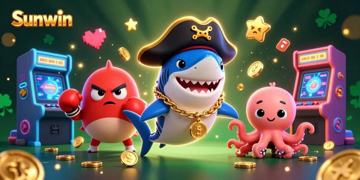 Experience thrilling wins with Sunwin's immersive casino gaming adventure featuring vibrant characters.