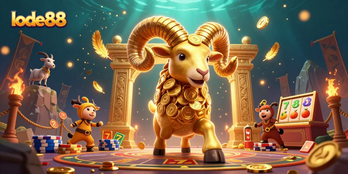 Engage with lode88's thrilling casino environment featuring vibrant slot game elements.
