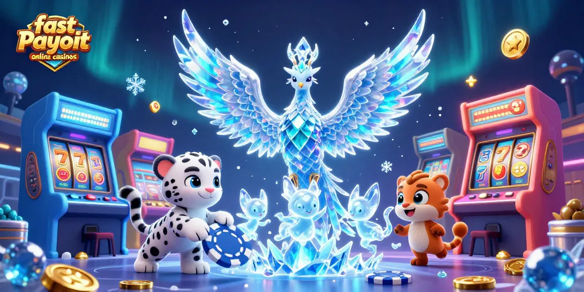 Win big at fast payout online casinos with vibrant characters and engaging casino elements.
